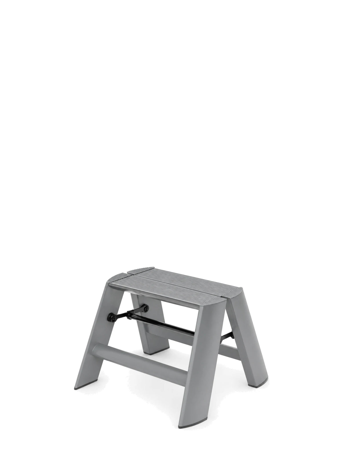 Lucano 1-step ladder grijs – compact design opstapje van Hasegawa