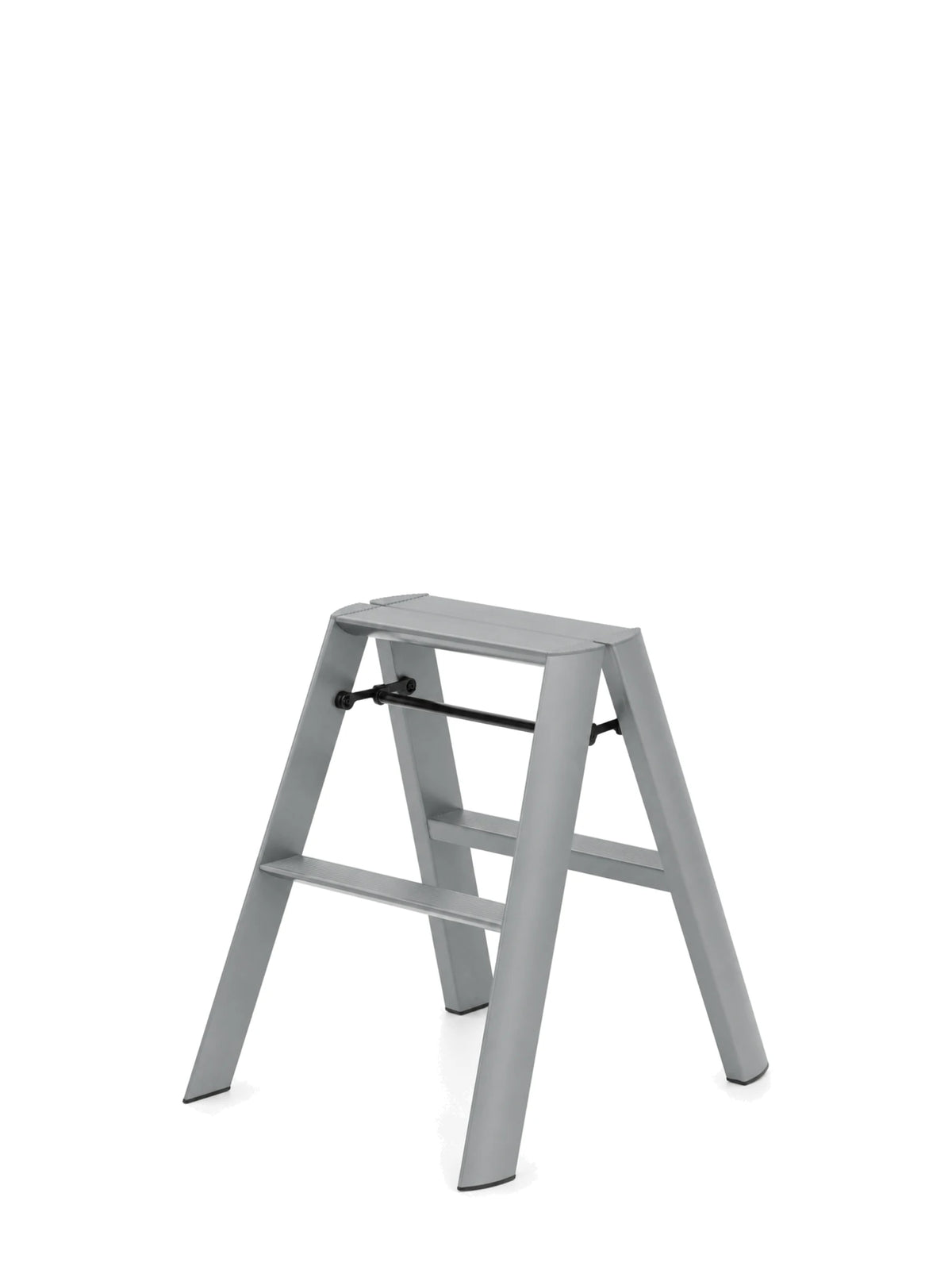 Lucano 2-step ladder grijs – compact design opstapje van Hasegawa