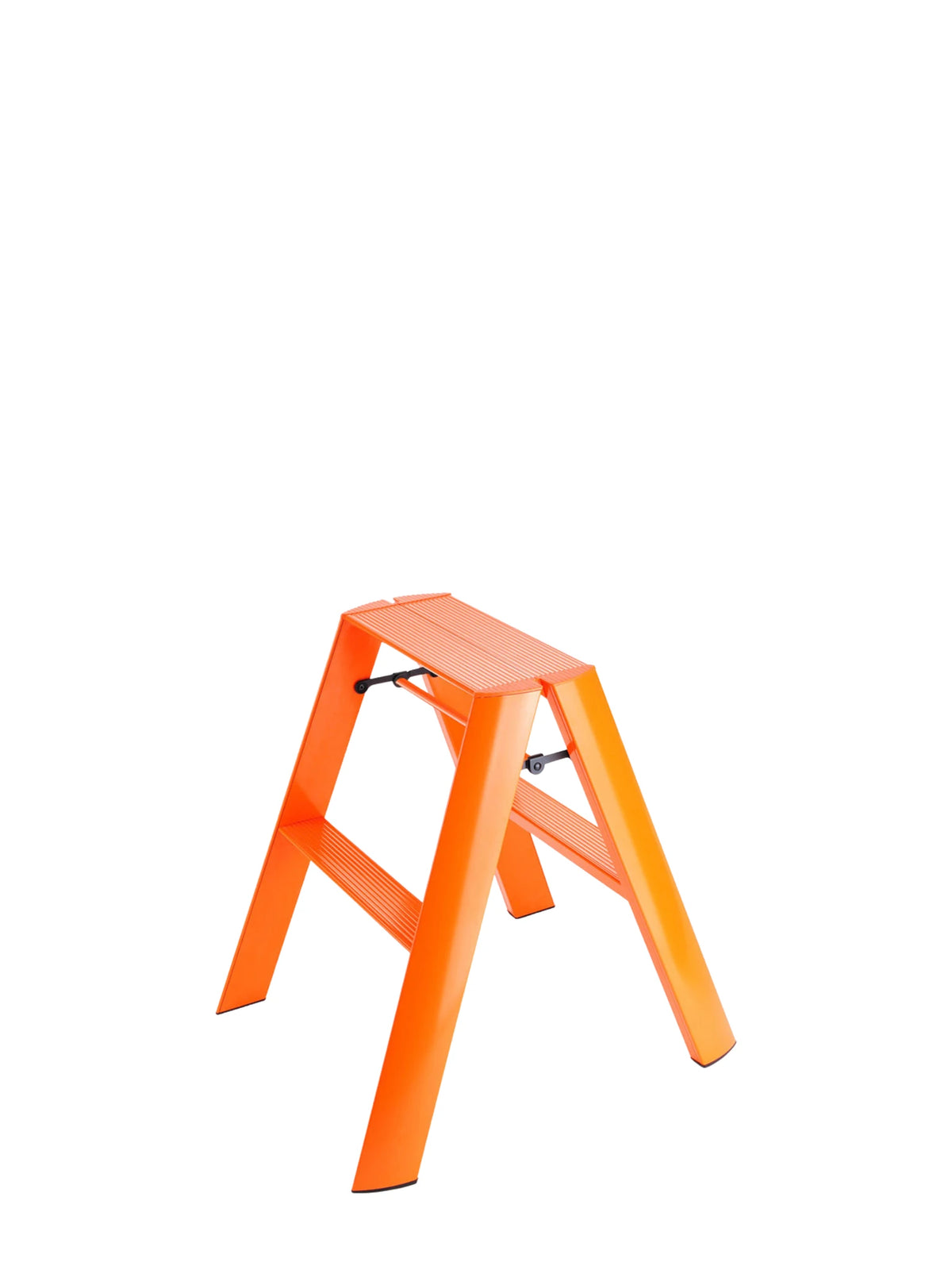Lucano 2-step ladder oranje – compact design opstapje van Hasegawa
